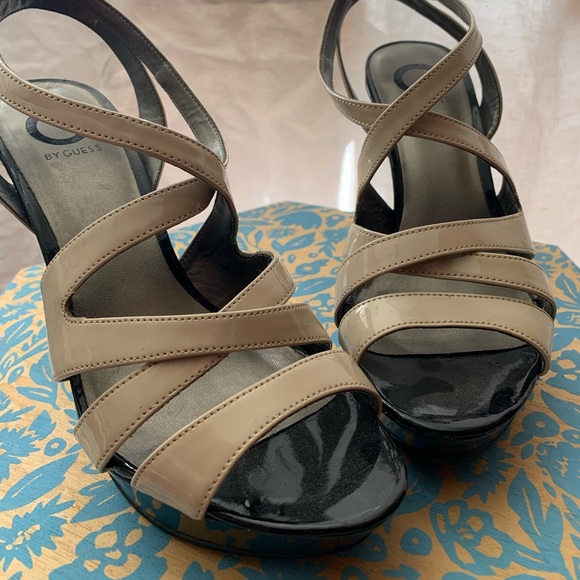 Dressy Nude Heels by Guess - Picture 2 of 3
